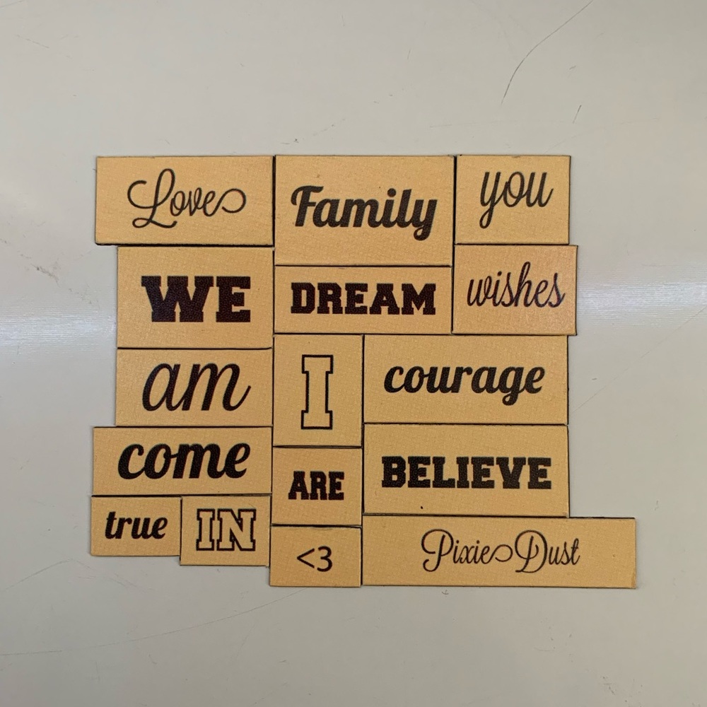 Individual magnet pieces